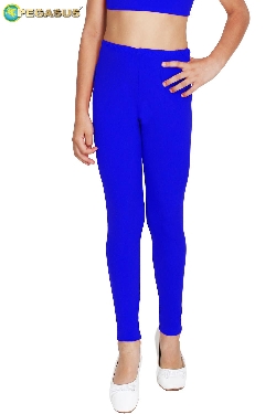 LEGGINS DANZA LYCRA BLU BAMBINA